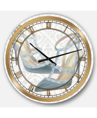 Designart Posh and Luxe Oversized Metal Wall Clock - Macy's
