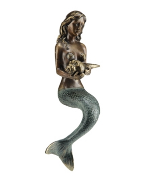 Spi Home Mermaid Shelf Sitter Figurine In Bronze
