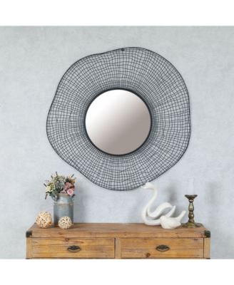 Luxen Home Metal Wire Frame Wall Mirror