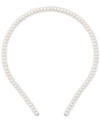 Macy\'s White Pearl BRIDE Headband Persephone Ivory Chunky Pearl Headband main image 4