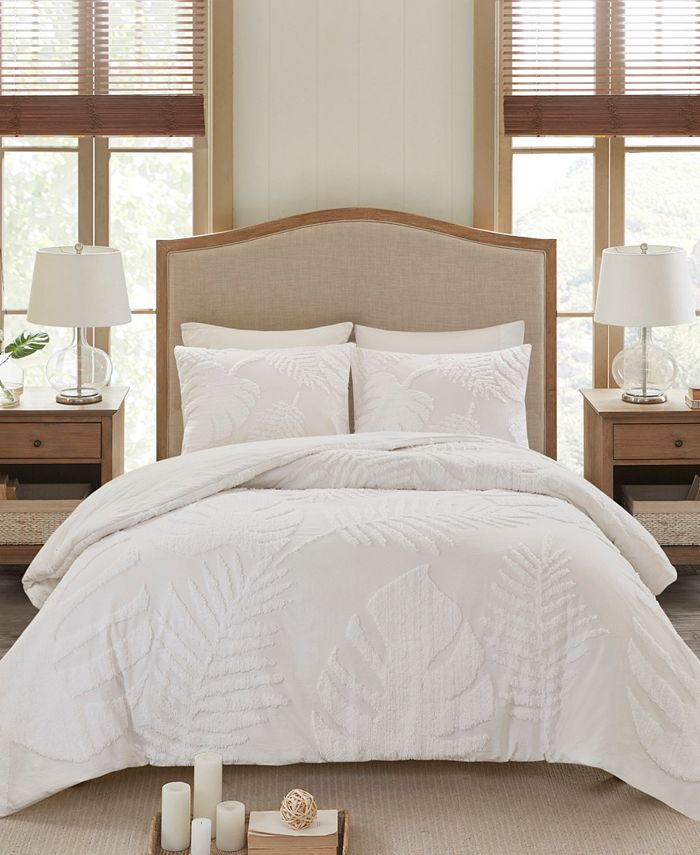 Madison Park Bahari Palm Tufted 3-Pc. Comforter Set, King/California King