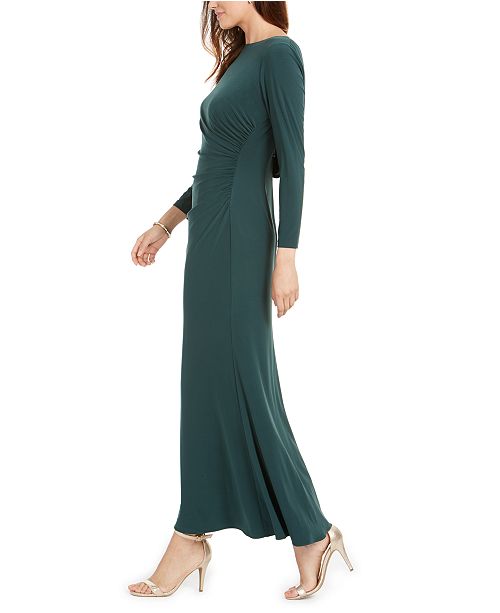 Adrianna Papell Petite Draped Beaded Jersey Gown Reviews