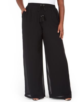 NY Collection - Plus Size Pull-On Palozzo Pants