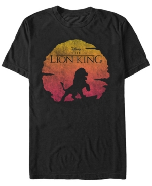 Disney Men's Lion King Sunset Pose Short Sleeve T-Shirt