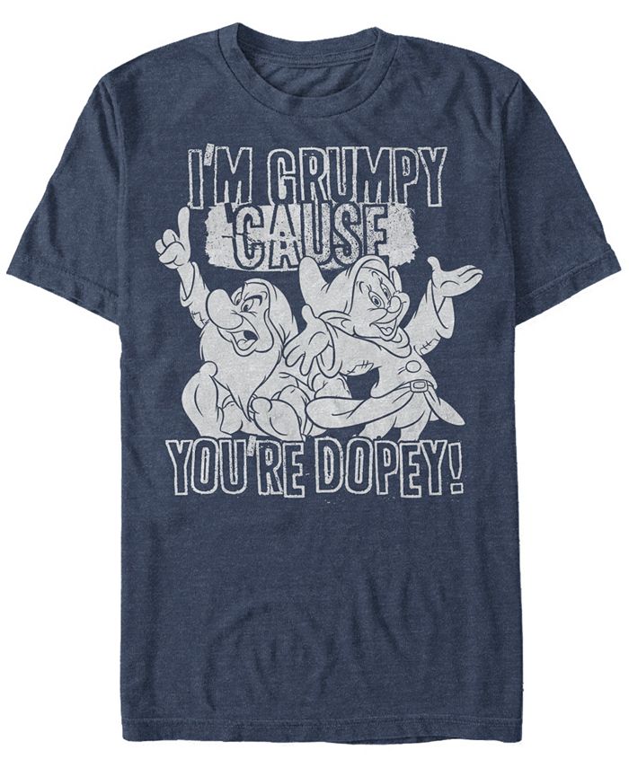 Fifth Sun Disney Men s Snow White Grumpy Cause You re Dopey Short
