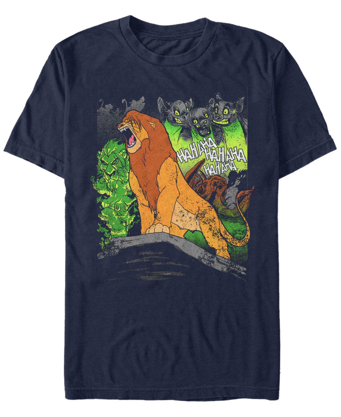 Мужская футболка Fifth Sun Disney The Lion King Simba A Hero Roars Short Sleeve, цвет: Тёмно-синий — фото 1