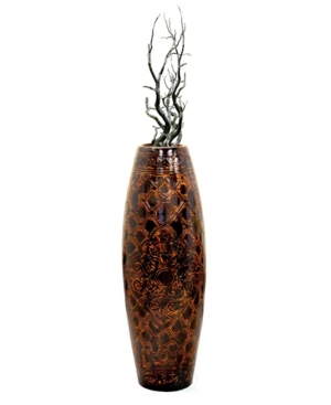 Uniquewise Antique Style Floor Vase, 36" Tall In Brown