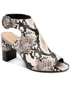 Size 10M Alfani Floriss Step 'N Flex Horn Block-Heel Shooties, Created for Macy's Women's Shoes