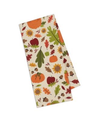 Pumpkin Spice Plaid Dishtowel