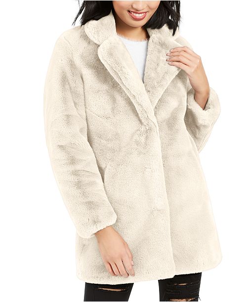 Apparis Eloise Faux-Fur Coat, Created for Macy's & Reviews - Coats ...