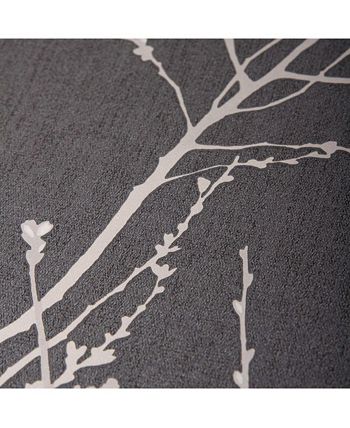 Graham & Brown - Innocence Charcoal and Silver Wallpaper