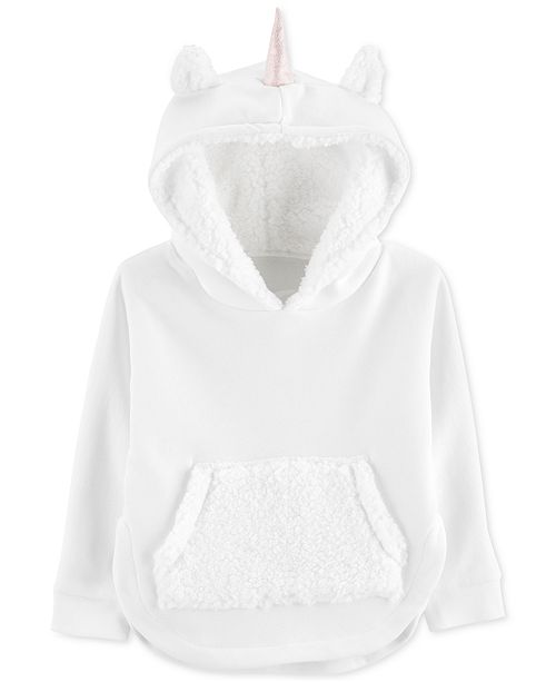 Carter S Baby Girls Fur Trim Fleece Unicorn Hoodie Reviews