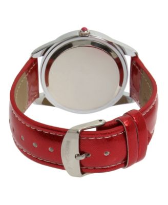新品ベッツィージョンソン 腕時計 Betsey Johnson Betsy Johnson , Gold Tone With White Dial ,blue Bracelet , Womens