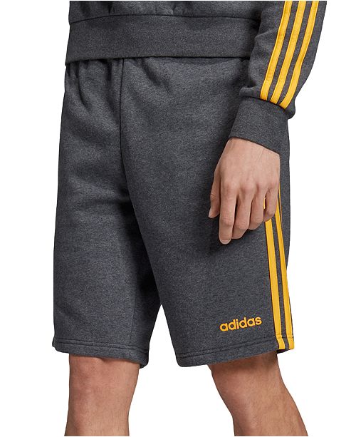 Adidas Essentials Men S Three Stripe 10 Fleece Shorts Reviews