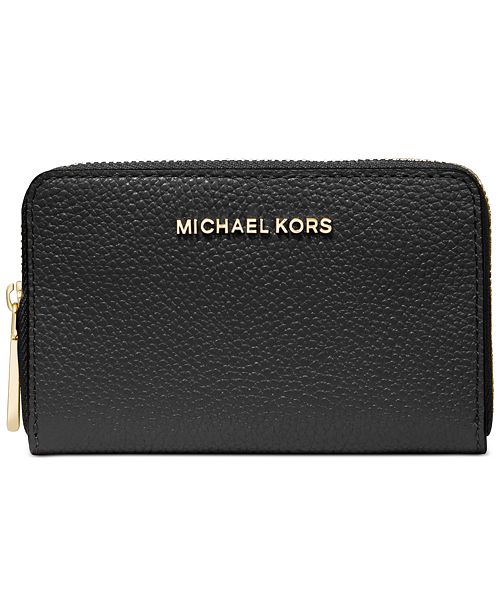 Michael Kors Jet Set Leather Zip-Around Card Case & Reviews - Handbags ...