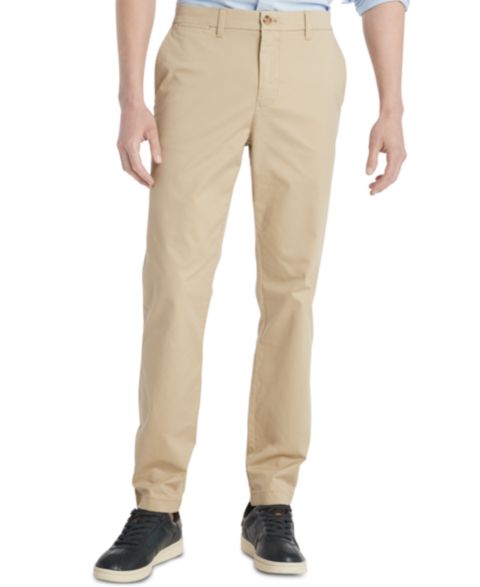 Мужские брюки Tommy Hilfiger TH Flex Stretch Slim-Fit Chino, цвет: Mallet