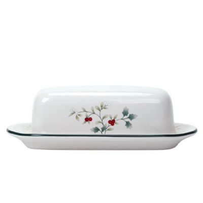 Pfaltzgraff - Winterberry Covered Butter Dish