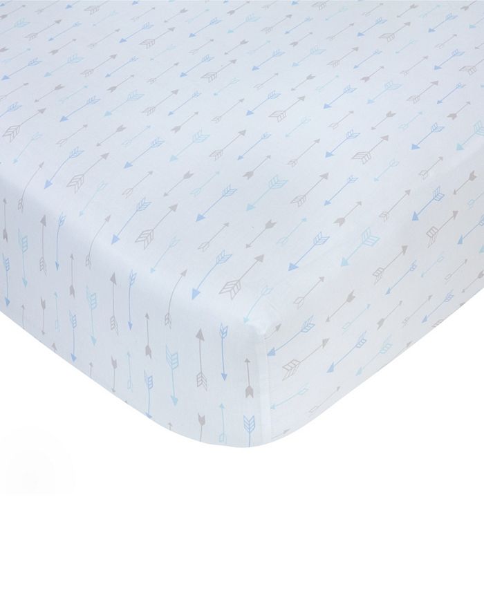 Sateen Crib Sheet- Blue main image 0