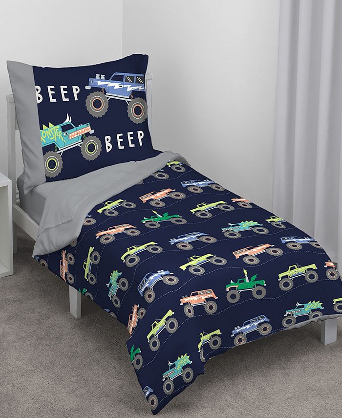 NoJo Carter's Monster Truck 4Piece Toddler Bedding Set Macy's