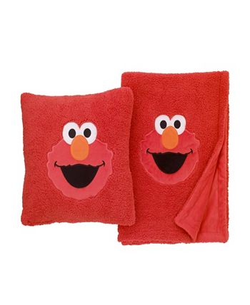 Macy s Sesame Street Elmo Sherpa Blanket with Applique Macy s