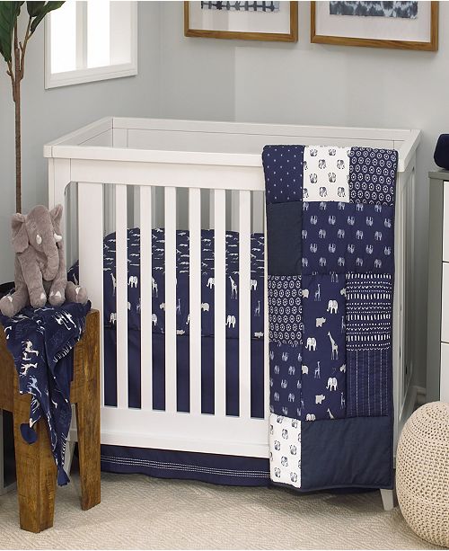 Nojo Indigo Safari 4 Piece Crib Bedding Set Reviews Macy S