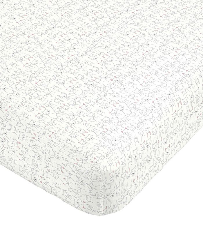 Carter's Fitted Crib Sheet Critter Line Portrait Macy's