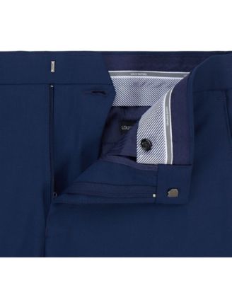 Louis Raphael Comfort Stretch Solid Skinny Fit Flat Front Dress Pant