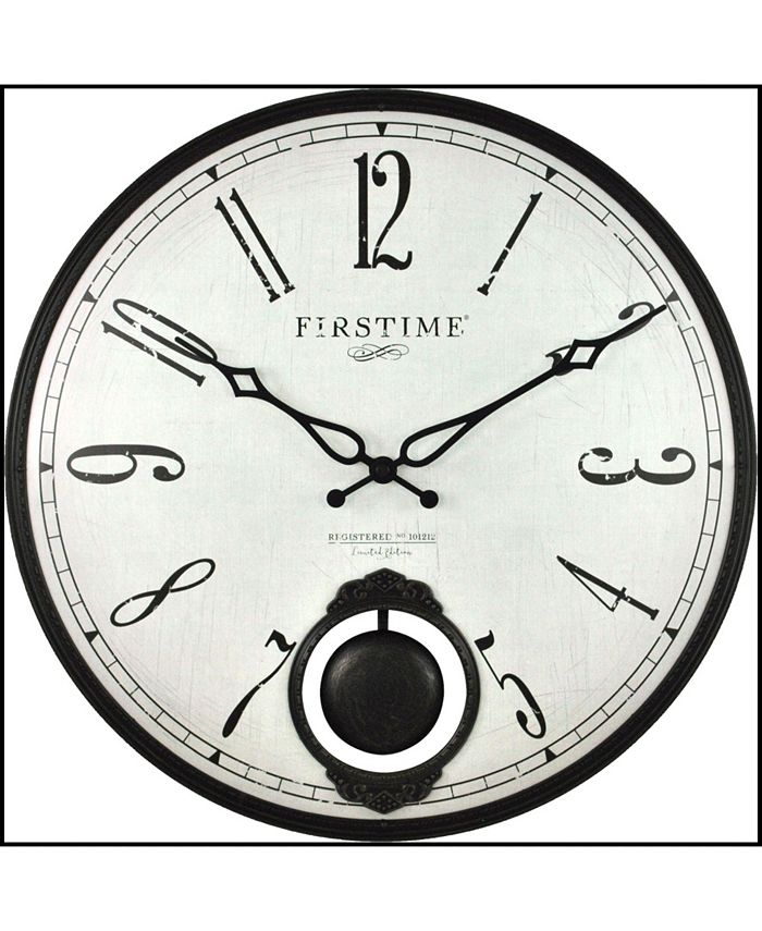 FIRSTIME & CO 16" Bistro Pendulum Wall Clock Macy's