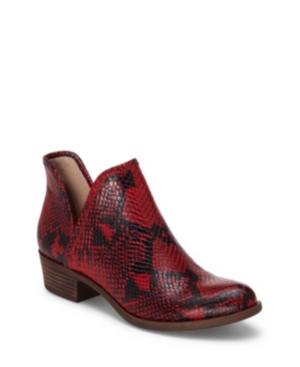 LUCKY BRAND BALEY PRINTED BOOTIES WOMEN'S SHOES