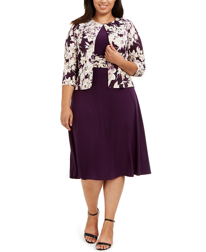 Macy's plus size jacket dresses store