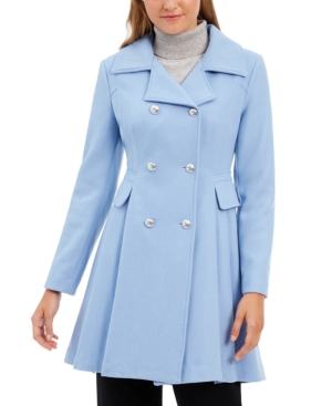 image of Guess Double-Breasted Skirted Coat