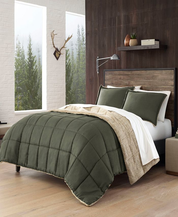 Eddie Bauer Sherwood Dark Green Comforter Set, Full/Queen & Reviews