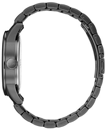 HUGO - Men's #Create Gray Stainless Steel Bracelet Watch 40mm