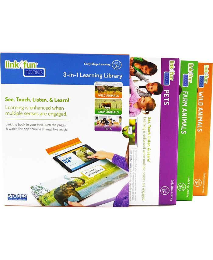 Stages Learning Materials Linf4fun Master Pack of 3 Animal Interactive