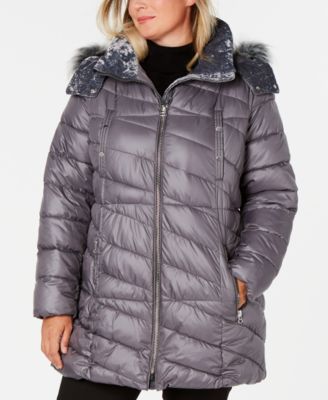 plus size coats macys