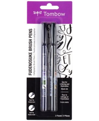 Tombow Fudenosuke Brush Pen, 2-Pack