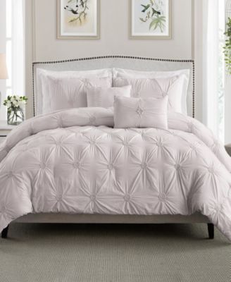 Floral Pintuck Comforter Set, Full/Queen