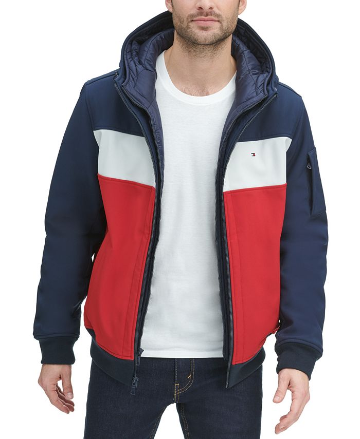 Tommy Hilfiger Soft-Shell Hooded Bomber Jacket with Bib & Reviews ...