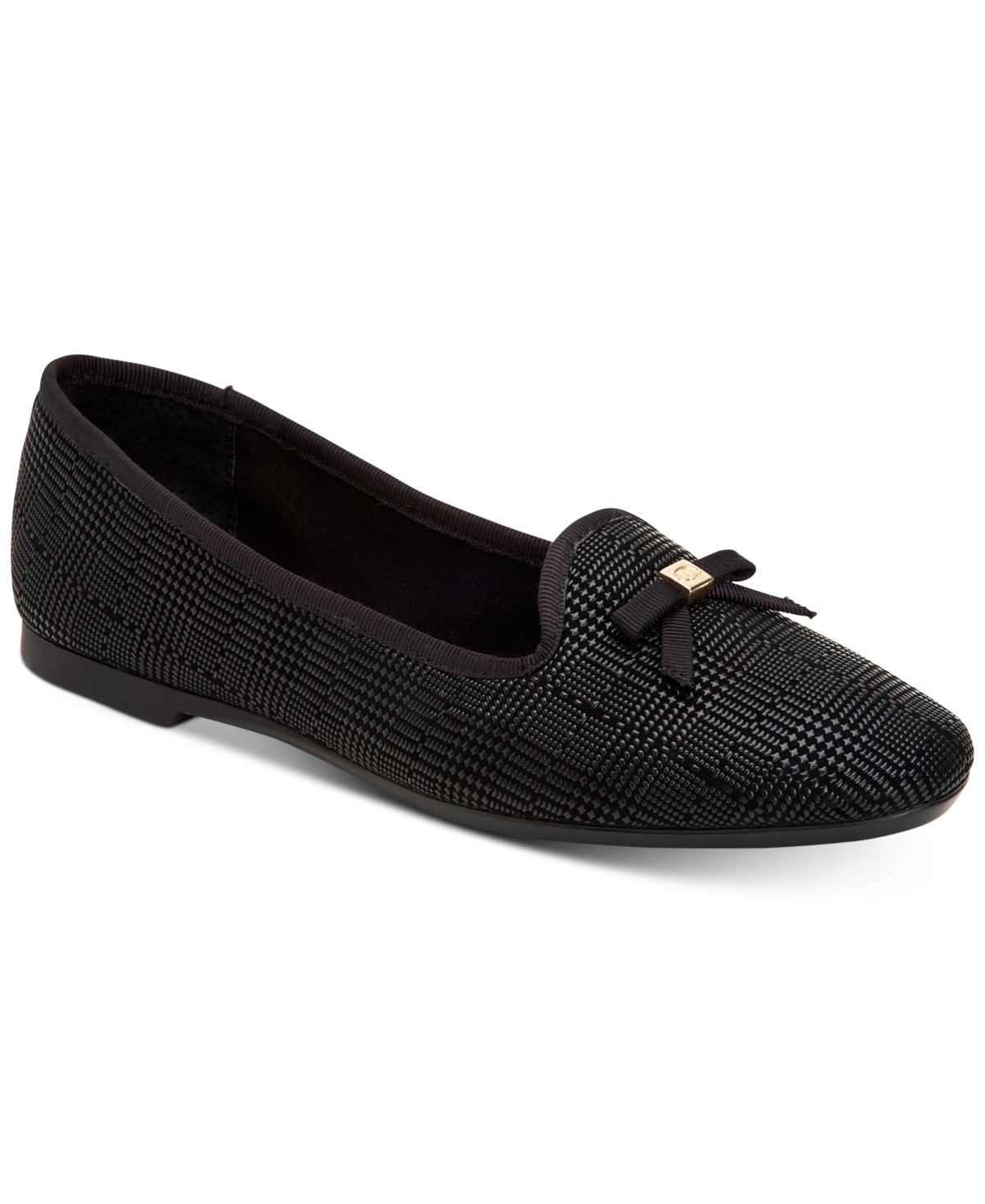 Charter Club Kimii Deconstructed Loafers, Created For Macy's Women's Shoes In Blk Plaid