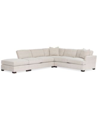 Juliam 4-Pc. Fabric Open "L" Shape Sectional Sofa, Created for Macy's