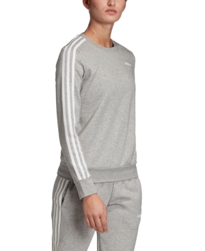 image of adidas Women-s Essentials 3-Stripe Fleece Sweatshirt