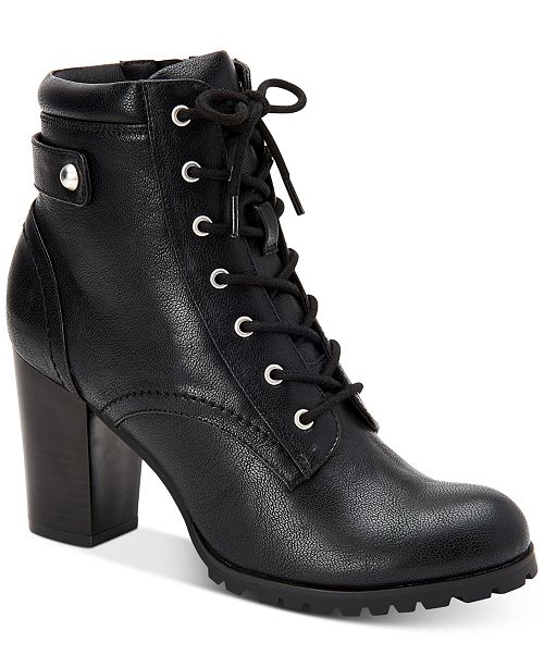 style and co lace up booties