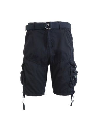 mens long black cargo shorts