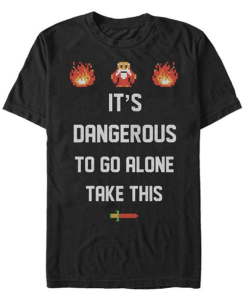 Nintendo Men's Legend of Zelda It's Dangerous To Go Alone ...