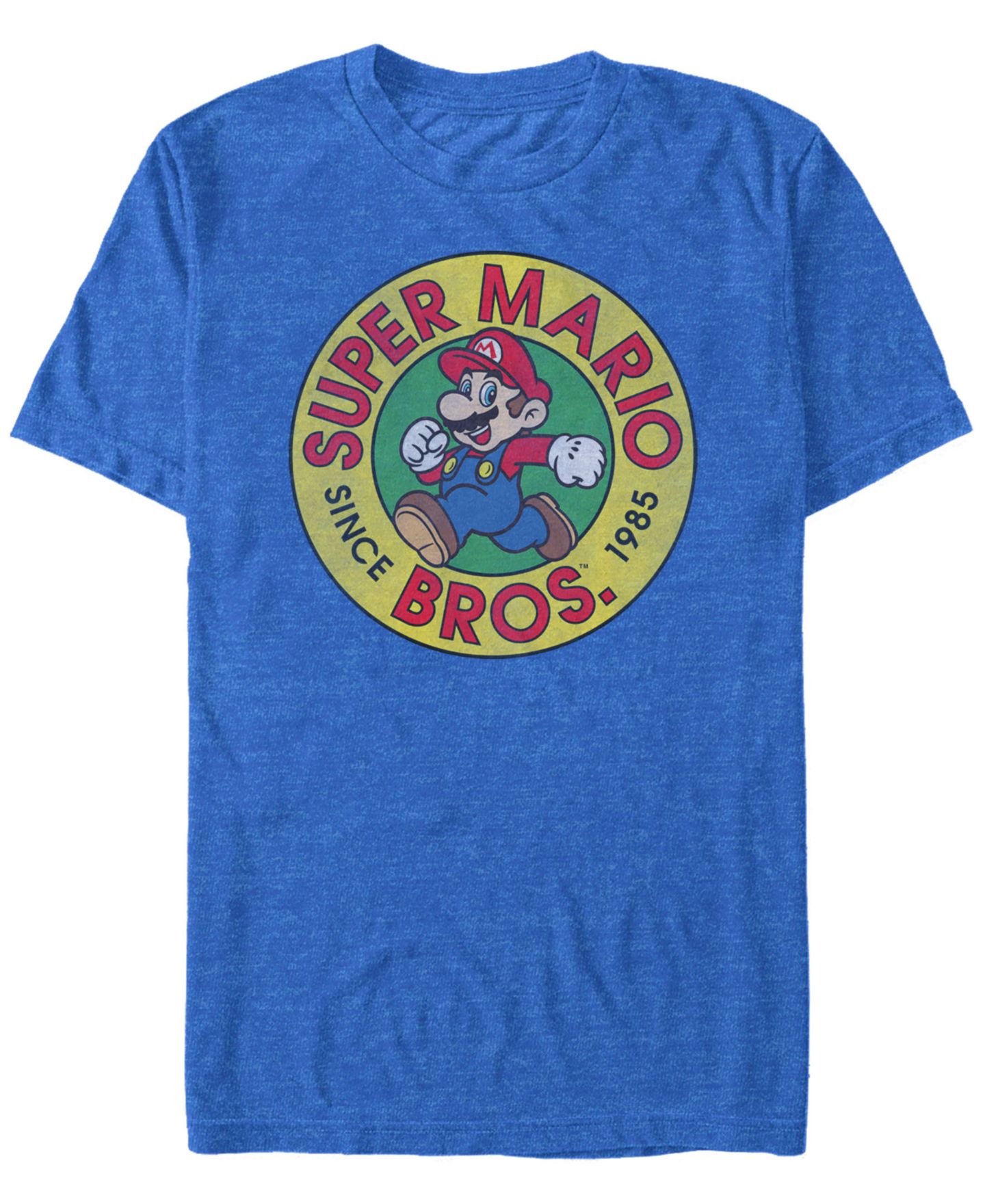 Мужская футболка Fifth Sun Nintendo Super Mario Running Mario Short Sleeve, цвет: Королевский синий — фото 1