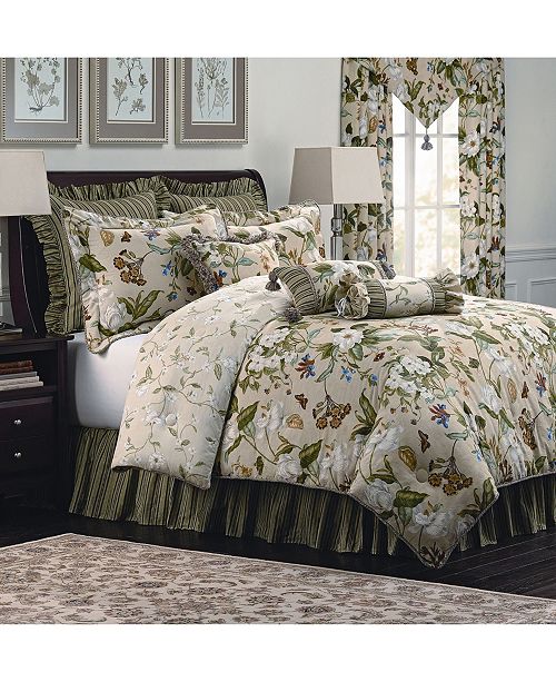 Williamsburg Garden Image 4 Piece Queen Comforter Set