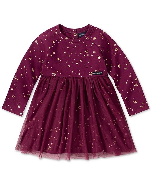 Calvin Klein Toddler Girls Star Print Fleece Dress Reviews All