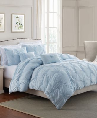 Floral Pintuck Comforter Set, Full/Queen