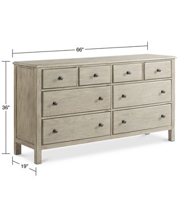 Furniture Parker 8 Drawer Dresser, 36 X 18 Dresser Dimensions