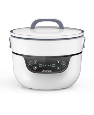 Tatung - Fusion Cooker TSB-3016EA Non-Stick Deep Grilling Pan with Waterless Pot